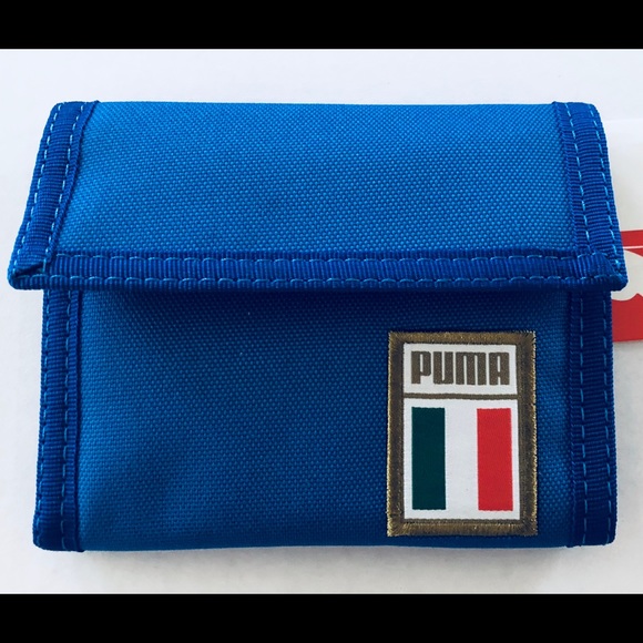 puma blue wallet